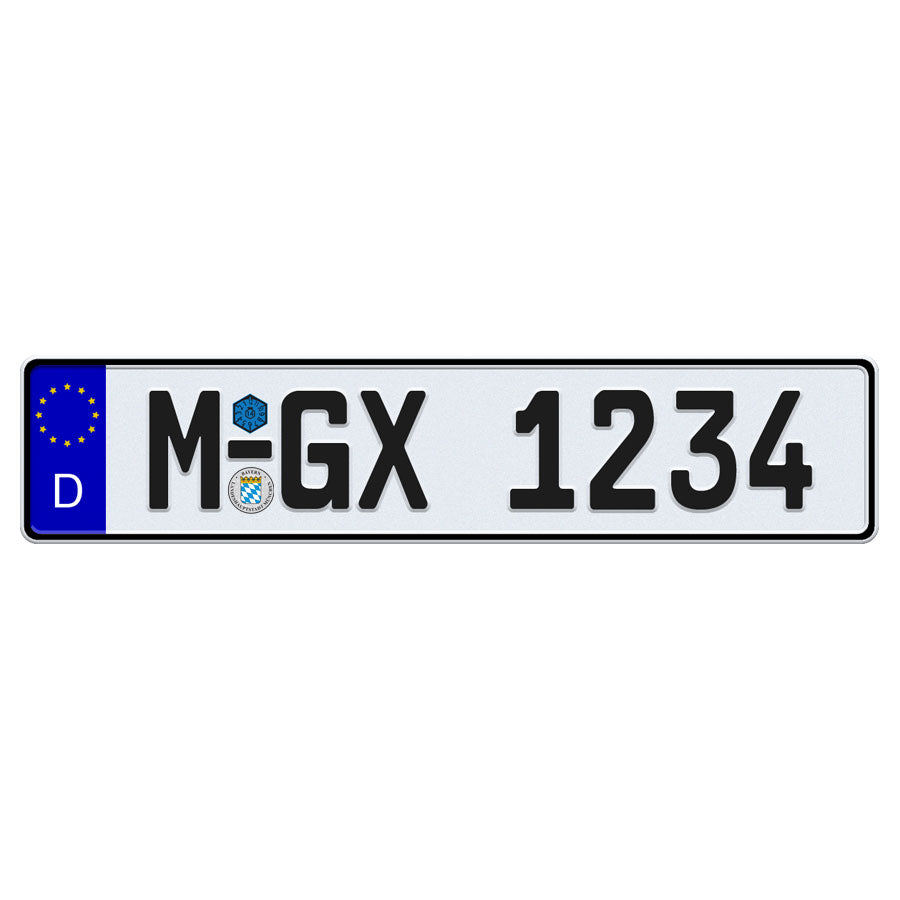 German License Plate Package - Custom Made to Order