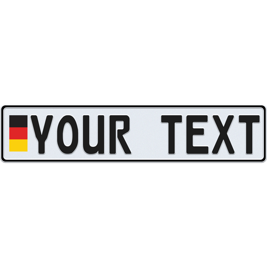 German License Plate - Military