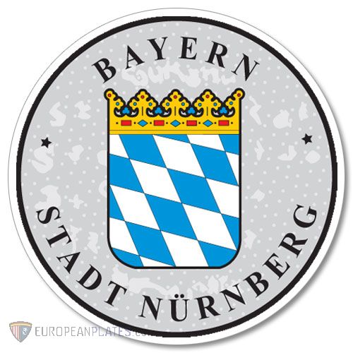 Bayern - Nurnberg - German License Plate Registration Seal