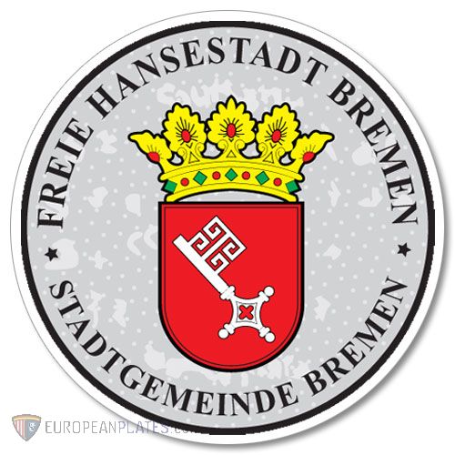 Bremen - German License Plate Registration Seal