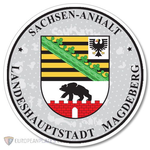 Sachsen - Anhalt - German License Plate Registration Seal
