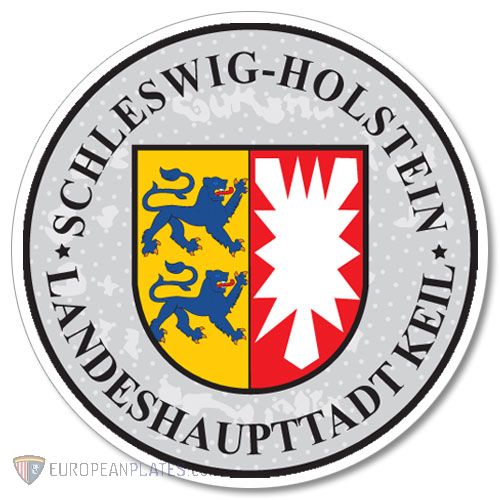 Schleswig Holstein - German License Plate Registration Seal
