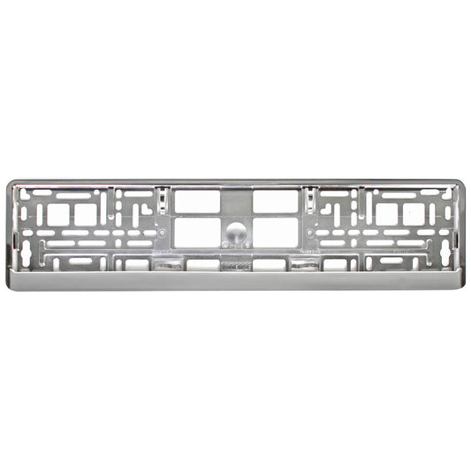 Chrome European license plate frame