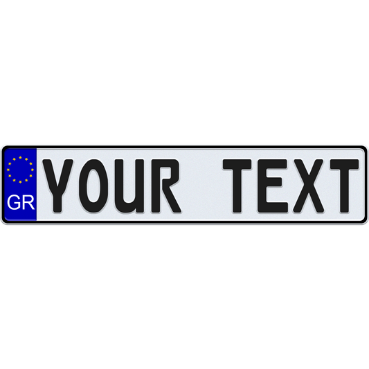 Greece European License Plates