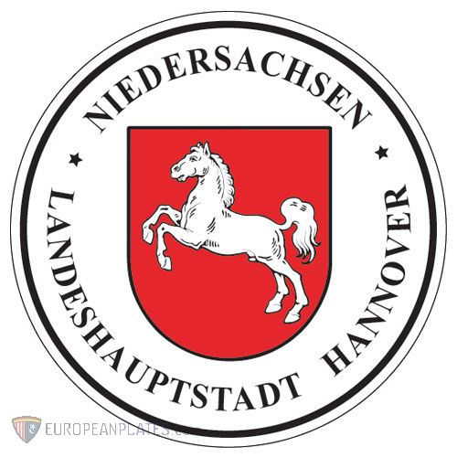Niedersachsen - Hannover German License Plate Registration Seal