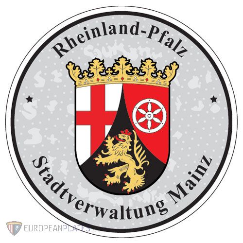Rheinland Pfalz - German License Plate Registration Seal