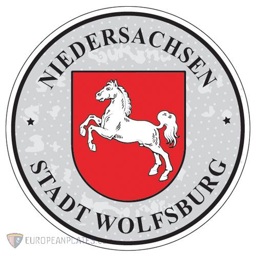 Niedersachsen - Wolfsburg (Home of VW) German License Plate Registration Seal